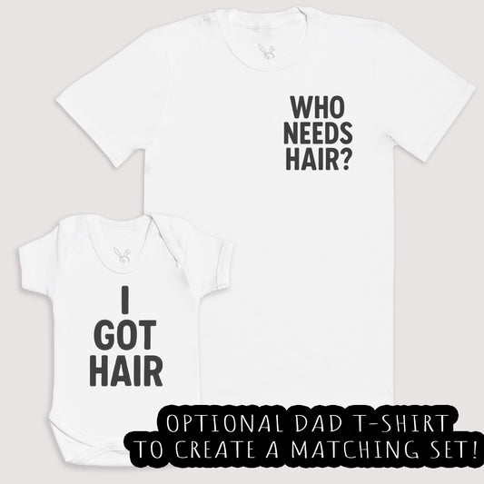 I Got Hair - Baby Gift Set - Baby Bodysuit Gift Set