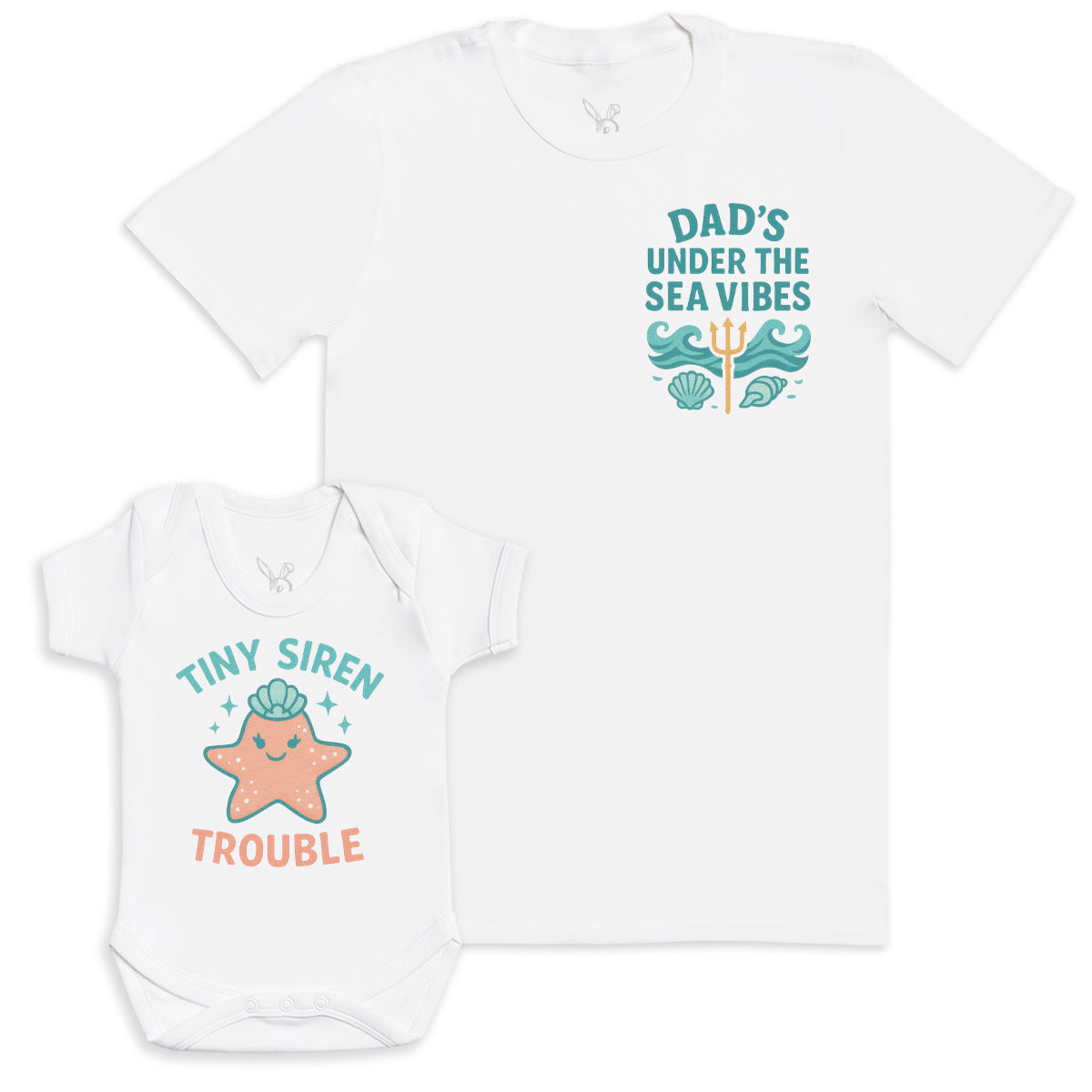 Tiny Siren Trouble - Baby Gift Set - Baby Bodysuit Gift Set