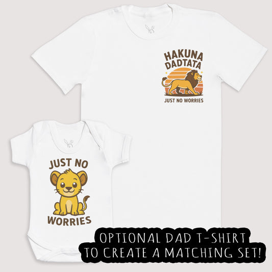 Just No Worries - Baby Gift Set - Baby Bodysuit Gift Set