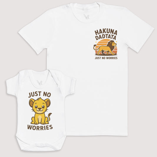 Just No Worries - Baby Gift Set - Baby Bodysuit Gift Set