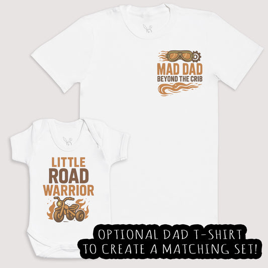 Little Road Warrior - Baby Gift Set - Baby Bodysuit Gift Set