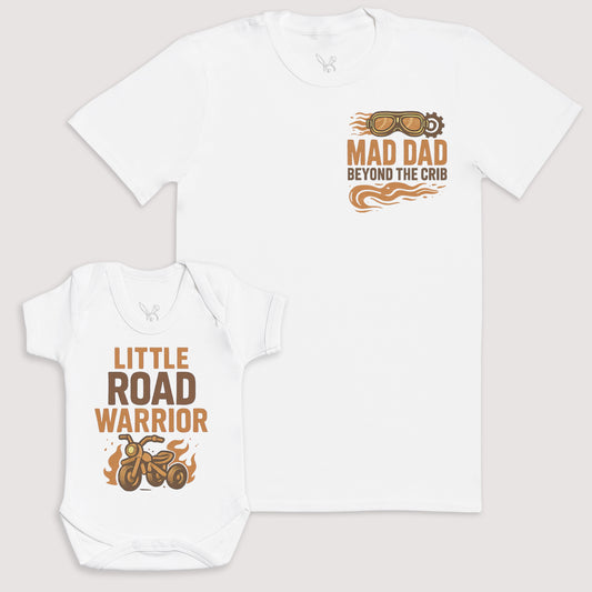 Little Road Warrior - Baby Gift Set - Baby Bodysuit Gift Set