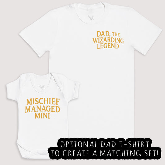 Mischief Managed Mini - Baby Gift Set - Baby Bodysuit Gift Set