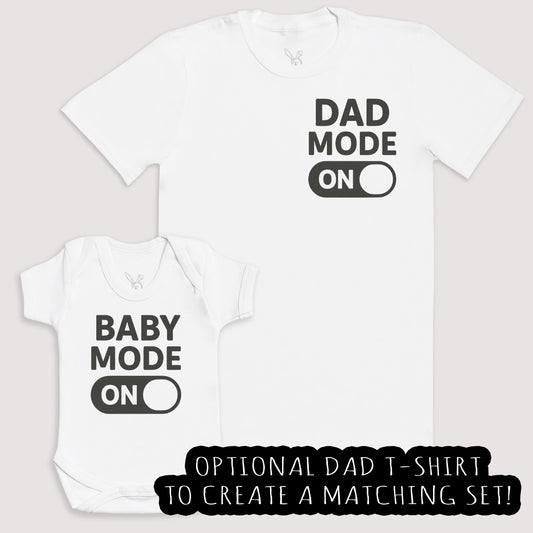 Baby Mode On - Baby Gift Set - Baby Bodysuit Gift Set