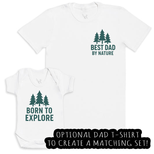 Born To Explore - Baby Gift Set - Baby Bodysuit Gift Set