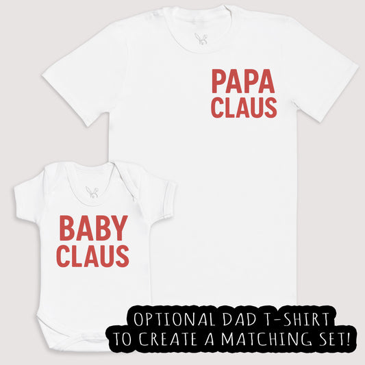 Baby Claus - Baby Gift Set - Baby Bodysuit Gift Set