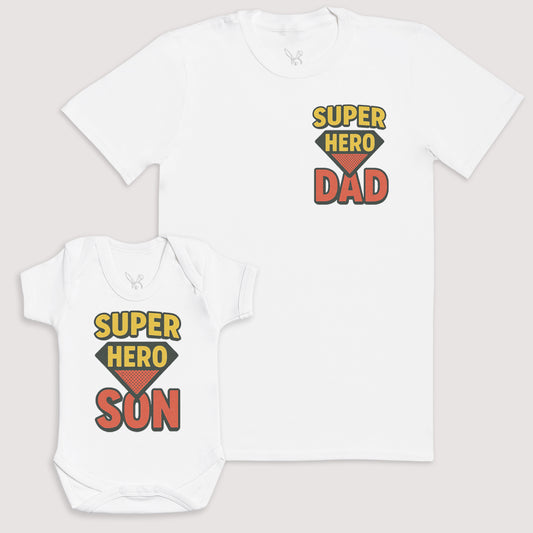 Super Hero Son - Baby Gift Set - Baby Bodysuit Gift Set