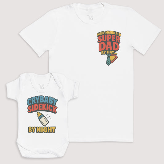 Crybaby Sidekick By Night - Baby Gift Set - Baby Bodysuit Gift Set