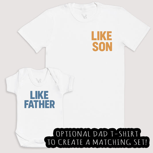 Like Father - Baby Gift Set - Baby Bodysuit Gift Set