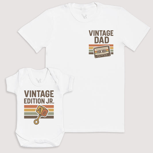 Vintage Edition JR - Baby Gift Set - Baby Bodysuit Gift Set