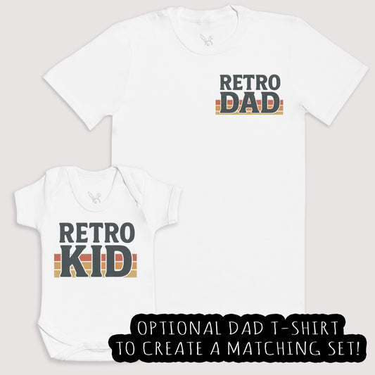 Retro Kid - Baby Gift Set - Baby Bodysuit Gift Set