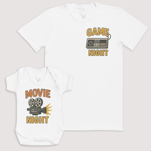 Movie Night - Baby Gift Set - Baby Bodysuit Gift Set