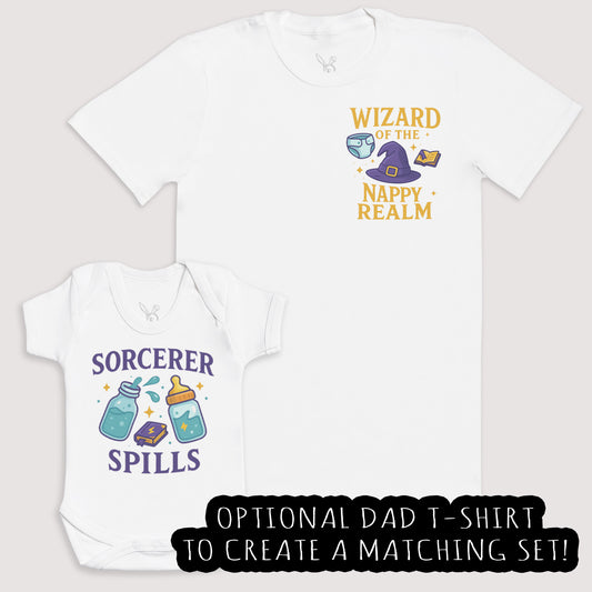 Sorcerer Spills - Baby Gift Set - Baby Bodysuit Gift Set