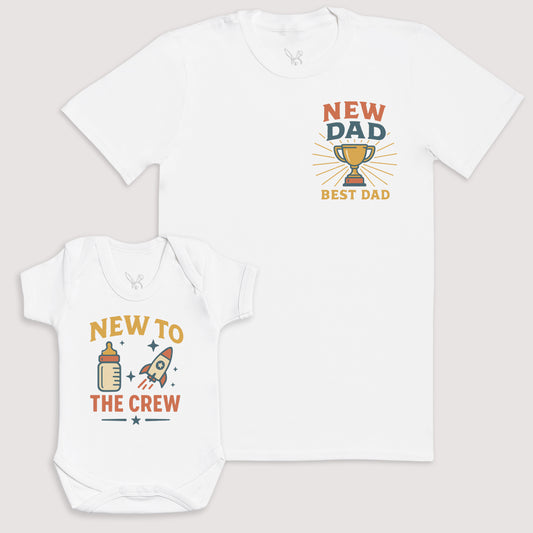New To The Crew - Baby Gift Set - Baby Bodysuit Gift Set