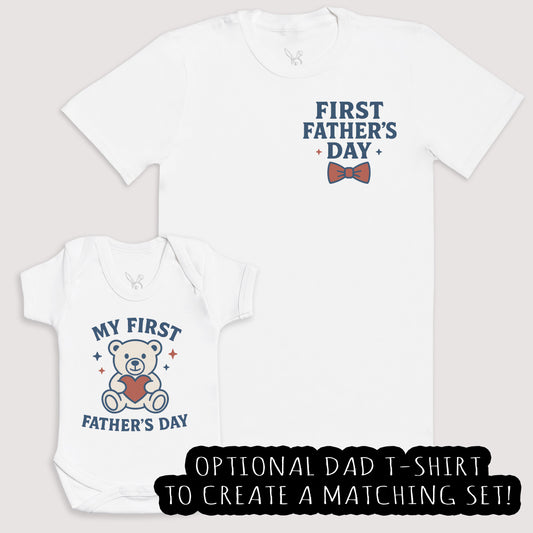 My First Father's Day - Baby Gift Set - Baby Bodysuit Gift Set