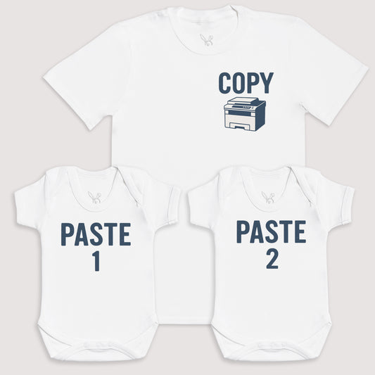 Paste 1 And Paste 2 - Baby Gift Set - Baby Bodysuit Gift Set
