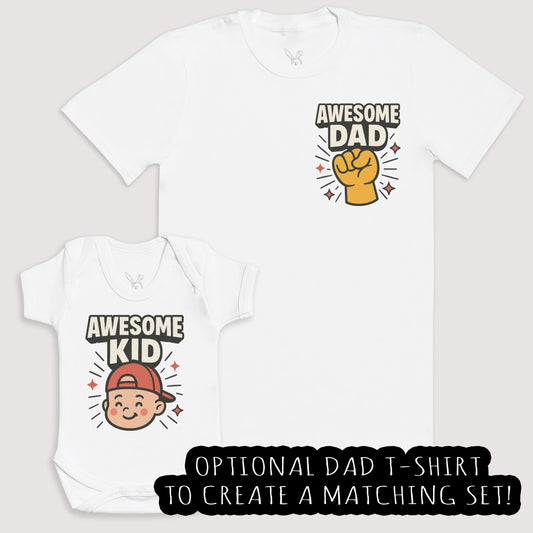 Awesome Kid - Baby Gift Set - Baby Bodysuit Gift Set