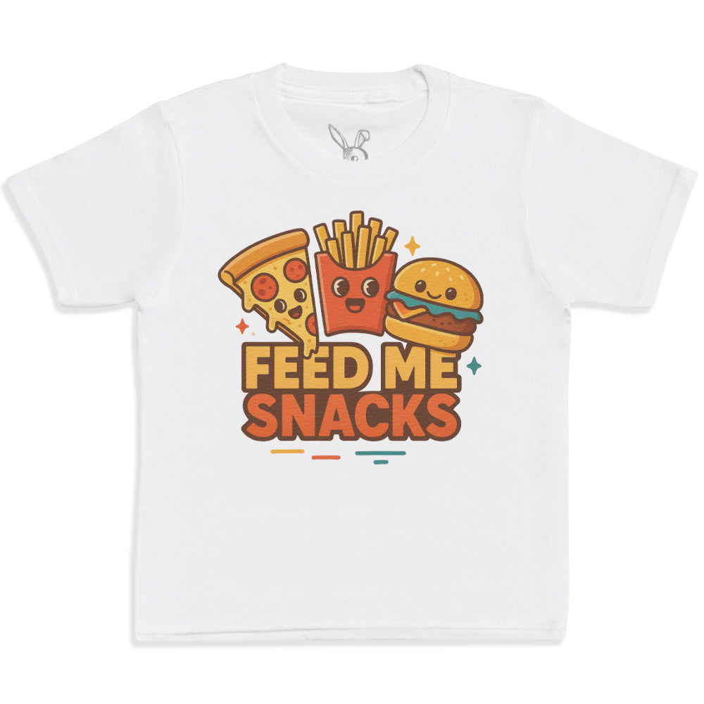 Feed Me Snacks - Kids T-Shirt 3 yrs to 14 yrs