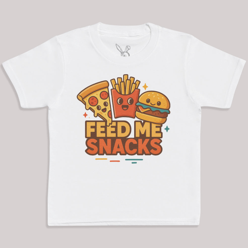 Feed Me Snacks - Kids T-Shirt 3 yrs to 14 yrs