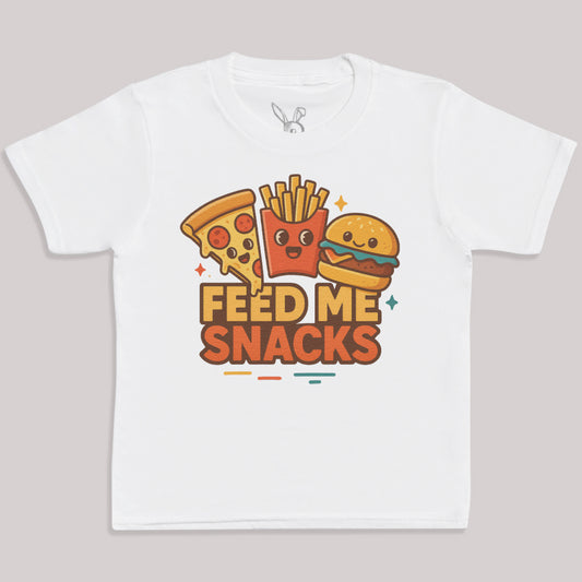 Feed Me Snacks - Kids T-Shirt 3 yrs to 14 yrs