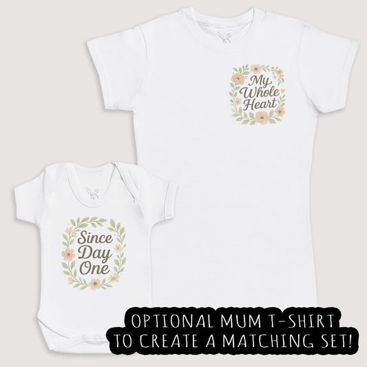 Since Day One - Baby Gift Set - Baby Bodysuit Gift Set