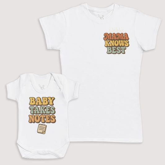 Baby Takes Notes - Baby Gift Set - Baby Bodysuit Gift Set