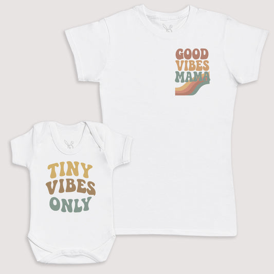 Tiny Vibes Only - Baby Gift Set - Baby Bodysuit Gift Set