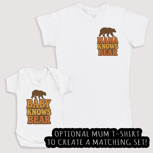 Baby Knows Bear - Baby Gift Set - Baby Bodysuit Gift Set