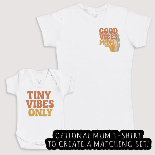 Tiny Vibes Only - Baby Gift Set - Baby Bodysuit Gift Set