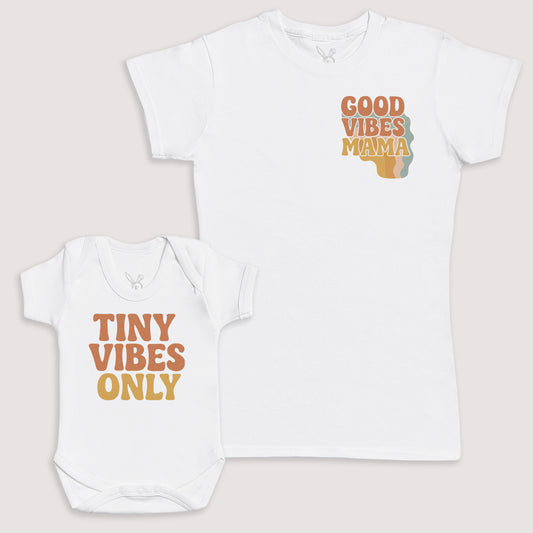 Tiny Vibes Only - Baby Gift Set - Baby Bodysuit Gift Set