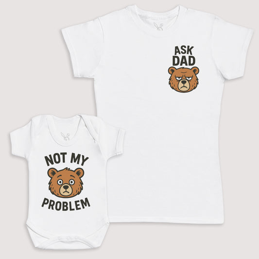 Not My Problem - Baby Gift Set - Baby Bodysuit Gift Set