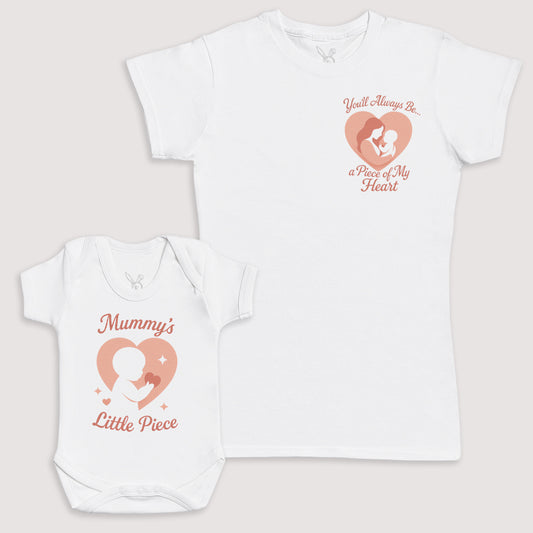 Mummys Little Piece - Baby Gift Set - Baby Bodysuit Gift Set