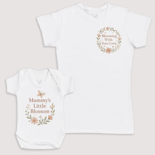 Mummys Little Blossom - Baby Gift Set - Baby Bodysuit Gift Set