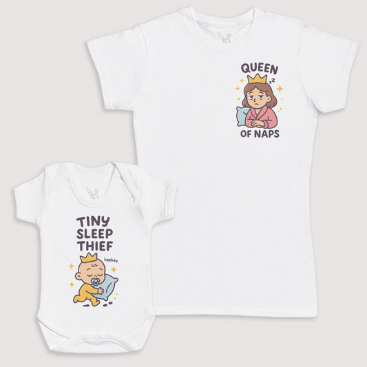 Tiny Sleep Thief - Baby Gift Set - Baby Bodysuit Gift Set