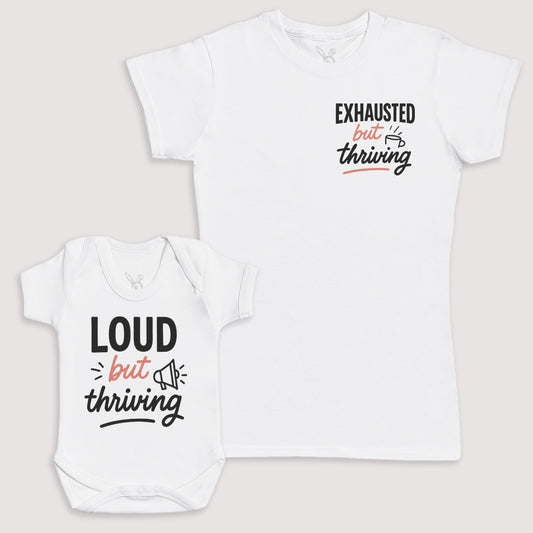 Loud But Thriving - Baby Gift Set - Baby Bodysuit Gift Set