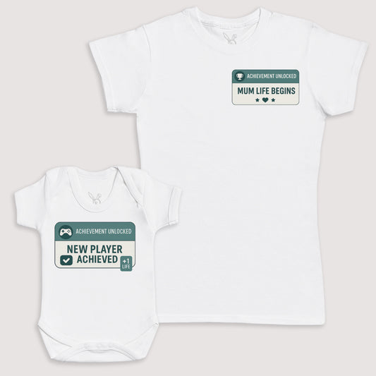 New Player Achieved - Baby Gift Set - Baby Bodysuit Gift Set