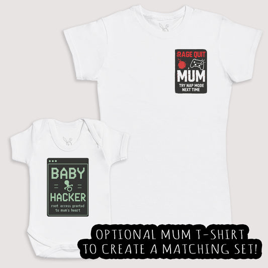 Baby Hacker - Baby Gift Set - Baby Bodysuit Gift Set