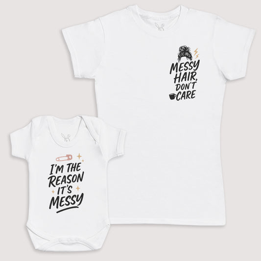 Reason It's Messy - Baby Gift Set - Baby Bodysuit Gift Set