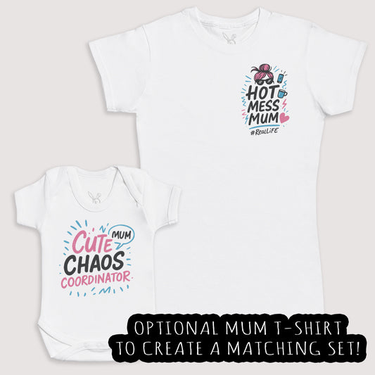 Cute Choas Coordinator - Baby Gift Set - Baby Bodysuit Gift Set
