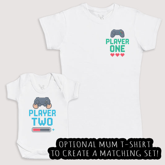 Player Two - Baby Gift Set - Baby Bodysuit Gift Set