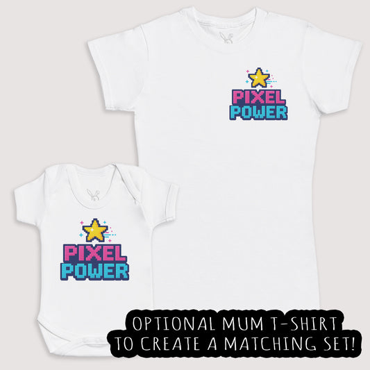 Pixel Power - Baby Gift Set - Baby Bodysuit Gift Set