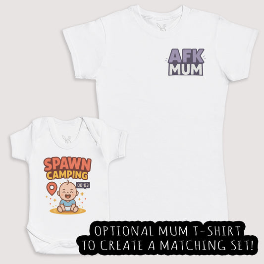 Spawn Camping - Baby Gift Set - Baby Bodysuit Gift Set