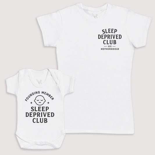 Sleep Deprived Club - Baby Gift Set - Baby Bodysuit Gift Set