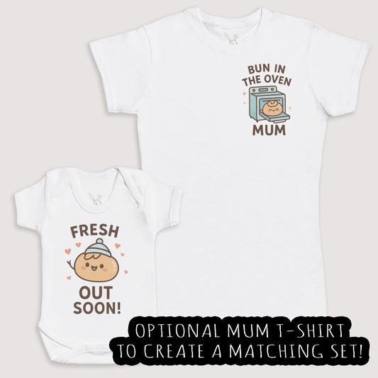 Fresh Out Soon - Baby Gift Set - Baby Bodysuit Gift Set