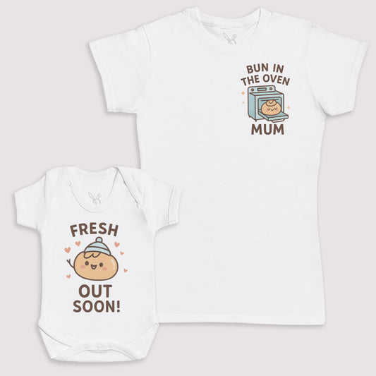 Fresh Out Soon - Baby Gift Set - Baby Bodysuit Gift Set