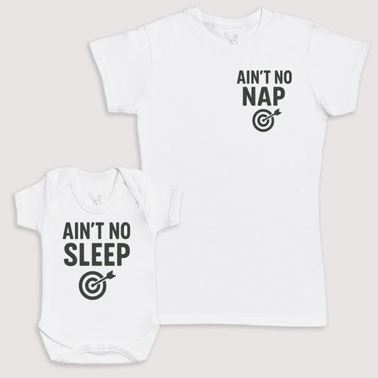 Ain't No Sleep - Baby Gift Set - Baby Bodysuit Gift Set