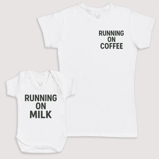 Running On Milk - Baby Gift Set - Baby Bodysuit Gift Set