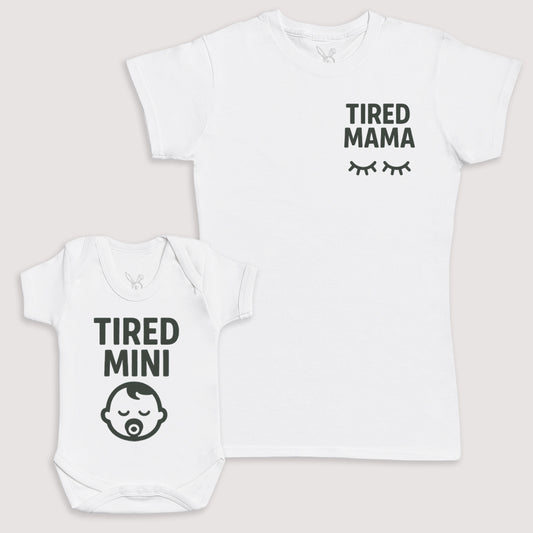 Tired Mini - Baby Gift Set - Baby Bodysuit Gift Set