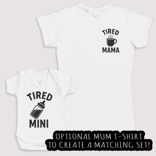 Tired Mini - Baby Gift Set - Baby Bodysuit Gift Set