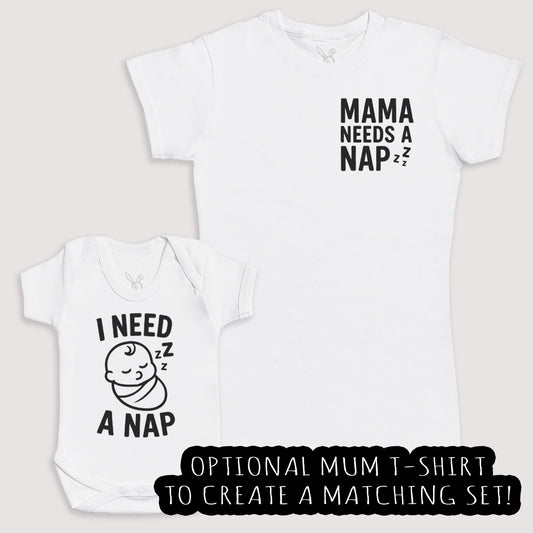 I Need A Nap - Baby Gift Set - Baby Bodysuit Gift Set